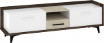 Meblocross BOX-09 TV-alus 2D1S 165&times;49&times;42 cm &ndash; Tamm Grange / Valge / Granada Mandel