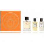 Terre d'Herm&egrave;s kinkekomplekt EDT 50 ml + du&scaron;igeel 40 ml + habemeajamisj&auml;rgne kreem 40 ml