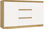Kummut Top E shop, pruun/valge