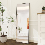T&auml;ispikk peegel 177 x 77 cm - riputatav v&otilde;i p&uuml;sti seistes - must