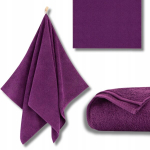 Puuvillane r&auml;tik, 50x100 cm, lilla, Medvilninis vonios rank&scaron;luostis, 50x100 cm, violetinis