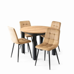 Komplekt laud+toolid 4x Mebel Elite PERU beež