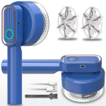 Elektriline ebemeeemaldaja riideasepuhastaja 6 tera USB Sinine