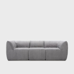 Modulaarne diivan SVELA 3-kohaline hall vahust &scaron;enillriie 225x80x60,5 cm