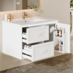 Seinale kinnitatav vannitoakapp LED-ga, 76x46x51 cm