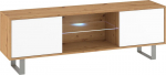 TV laud Meblocross King, 160x53x36 cm, pruun/valge