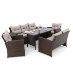 V&auml;lim&ouml;&ouml;bli komplekt FLORIDA BIG BD|Tehnorattan|Pruun|Padjad hallid 03