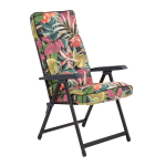 Kokkupandav aiatool Patio Lena Black Edition, reguleeritava seljatoe, polsterdatud istme ja kompaktse disainiga