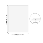 6 l&auml;bipaistva akr&uuml;&uuml;lplastikust lehe pakend, 210 x 148 x 1 mm ruut, m&otilde;&otilde;tu l&otilde;igatud l&auml;bipaistvad akr&uuml;&uuml;lklaasist paneelid akr&uuml;&uuml;lm&auml;rkide, majapidamise kaunistuste, v&auml;ljapaneku, pildiraami, maalri jaoks.