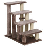 Lemmiklooma trepp 4 astet kuni 5 kg, pruun 60x40x64 cm