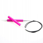 Knitpro Zing metallvardad niidil 100cm, 10mm