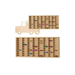 Puidust riiul "tiikpuu" 80-kohalistele autodele