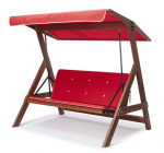 Aia kiik terrassile Roma 2003 - punane kompaktne puidust 45x45