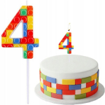 Tordik&uuml;&uuml;nal "4" - V&auml;rviliste klotside motiiv, 10,5 cm