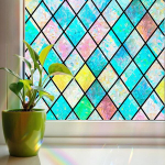 Vikerkaarev&auml;rviline 3D Aknakile Linarun 50X300 Cm