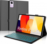 Valgustusega &uuml;mbris Bluetooth klaviatuuriga Xiaomi Redmi Pad SE 11 tolli Azerty Must