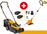 STIGA Collector 136e Kit + GT 100e premium akuga muruniiduki ja trimmeri komplekt 20V 34cm 2B1342068/ST2