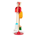 M&auml;ngukomplekt Melissa & Doug Dust, Sweep & Mop puidust laste koristuskomplekt kujutlusv&otilde;imeliste rollim&auml;ngude jaoks