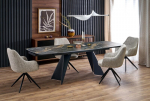 S&ouml;&ouml;gilaud Armani ARMANI pikendatav, musta marmoriefektiga MDF, pikendatav 180&ndash;260 cm