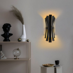 Seinavalgusti Asir Linea 15440, must metall, E14