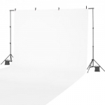 Taustastatiiv, 198x300 cm, Must, Reguleeritav Teras