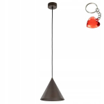 Klassikaline pruun ripplamp Cono Brown E27