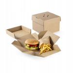 Burgerikarp kokkupandav 13x13x10cm, 100 tk.