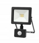 Led prožektor liikumisanduriga 10w, 900lm, k&uuml;lm valge, must