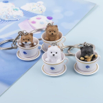 V&otilde;tmehoidja koer, White Teacup Dog Keychain