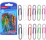 Kapid kontoridokumentidele, v&auml;rvilised, 33mm, 90 tk.