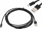 Usb 2.0 kaabel Microusb, 3m, must