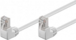 Lan Patchcord kaabel Cat 5e F/utp 90&deg; nurga all, valge, 3m