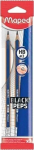 Maped Blackpeps Hb pliiats kustutuskummiga, 3 tk.
