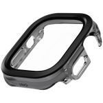 Uniq Voute &uuml;mbris Apple Watch Ultra 49mm klaasiga, must