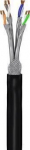 Cat7 S/ftp Awg 23/1 Pe kaabel, 50m, must