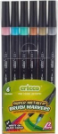 Cricco metallist pintsli markerid, 6 v&auml;rvi