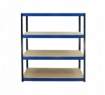 Metallist riiul Helios Hbn 196x180x40 cm, 4 riiulit, 275 kg/riiul