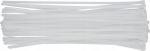 Valged nailonist kaablisidemed, 7,6x450mm, 50 tk.