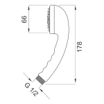 Du&scaron;ipea Ferro Milo, 1 funktsioon, kroom