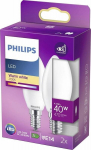 Philipsi Led pirnid E14 4,3w 470lm 2700k 2 tk.