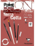 Clairefontaine Paint On Terracotta A5 plokk, 20 lehte, 250g