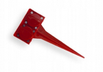 Elgotechi kahekordne maandusega pistikupesa, punane