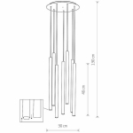 Nowodvorski Laser 10704 ripplamp, 7x10w Led