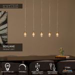 Ripplamp Berliane 00430/20/60 Led 4w 2700k must/kuld