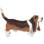Figuriin Basset Hound - PAPO - K&auml;e abil v&auml;rvitud - Lastele alates 3. eluaastast ja vanematele