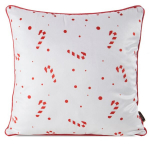 Dekoratiivne j&otilde;ulupadja kate 45x45 cm suhkruroogadega