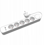 Pikendus 5 pistikupesaga ja Usb-a, Usb-c, 1,5 m