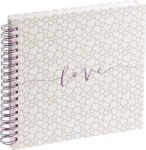 Hama album 28x24 cm, 40 valget lina, spiraal