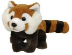 Punane panda pl&uuml;&uuml;sist m&auml;nguasi 22 cm