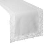 Laudlina Eurofirany NATALY 40x140 cm Valge Ristk&uuml;likukujuline Segakangas